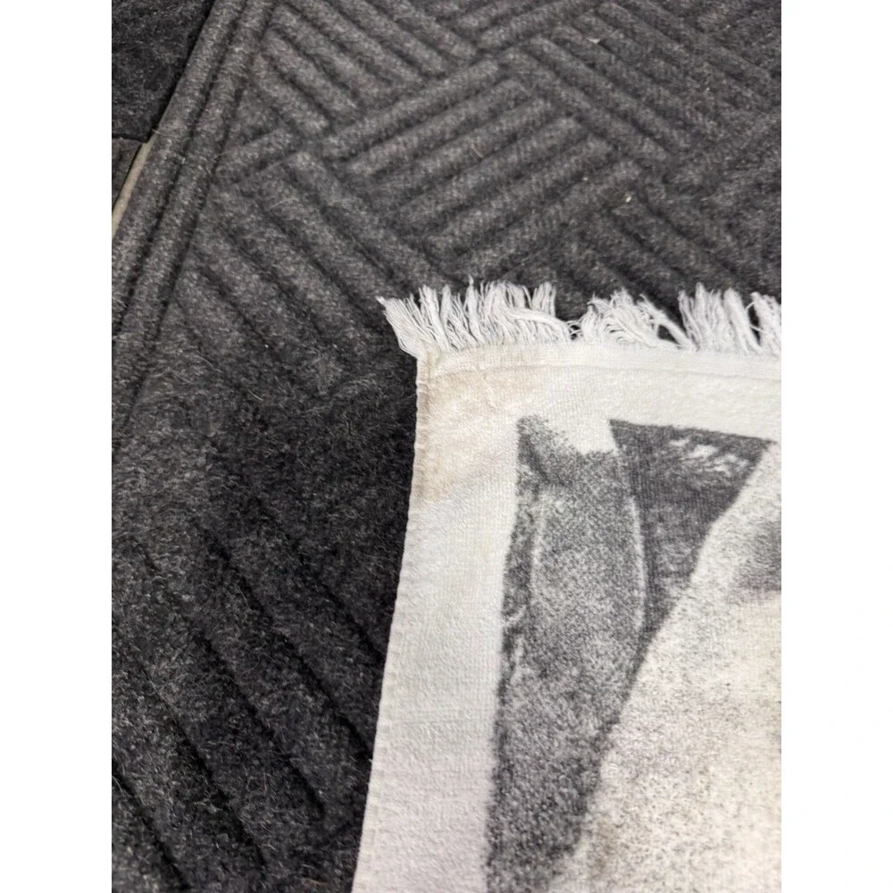 Vintage Cannon All Cotton Bath Towel Classical Nude Figures Fringe Ends STAINS